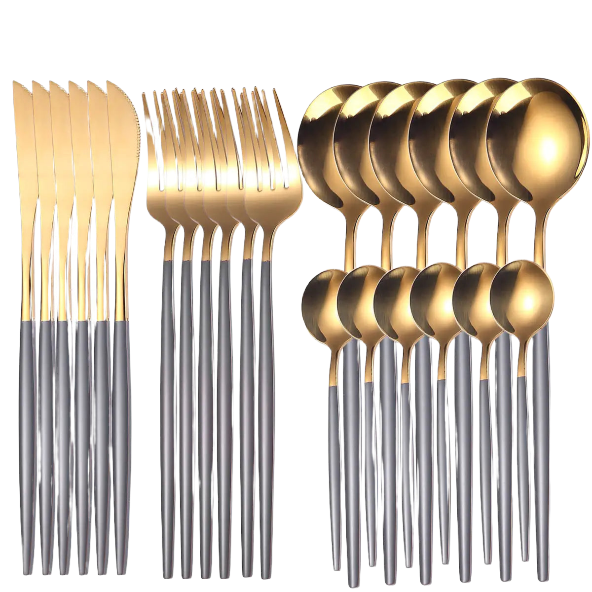 Luxury 24pc Stainless Steel Flatware Set