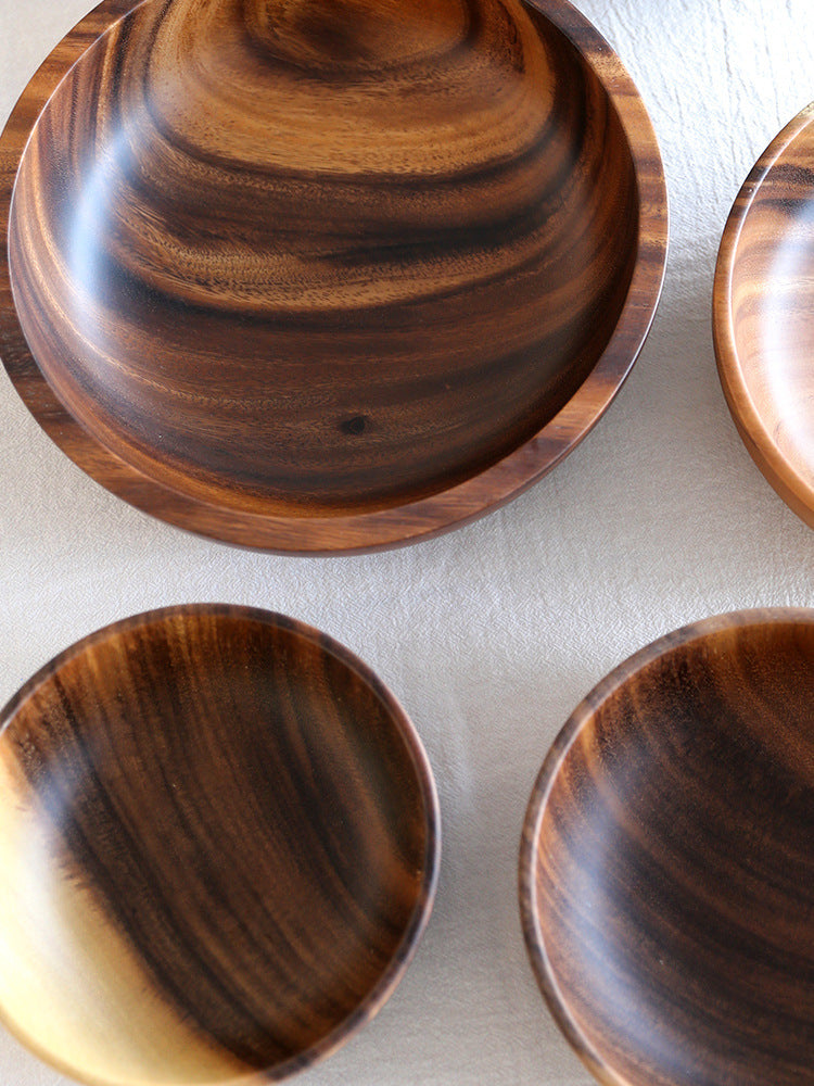 Acacia 5pc Wooden Bowl Set