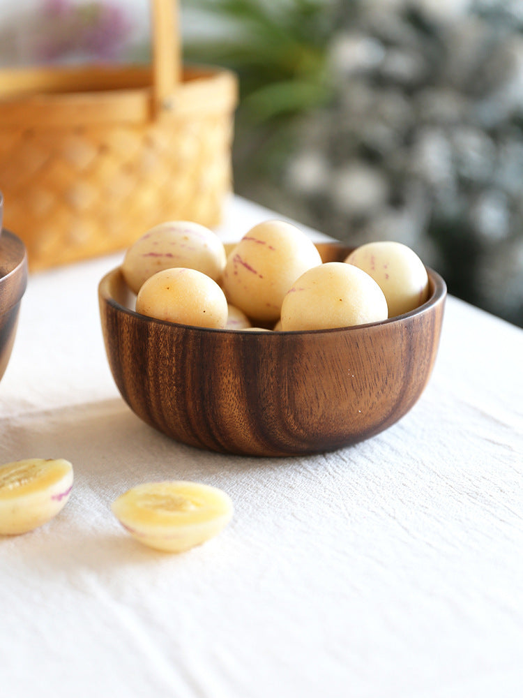 Acacia 5pc Wooden Bowl Set