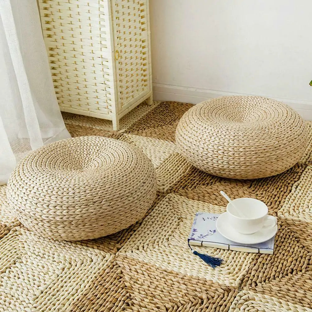 Straw Tatami Meditation Cushion