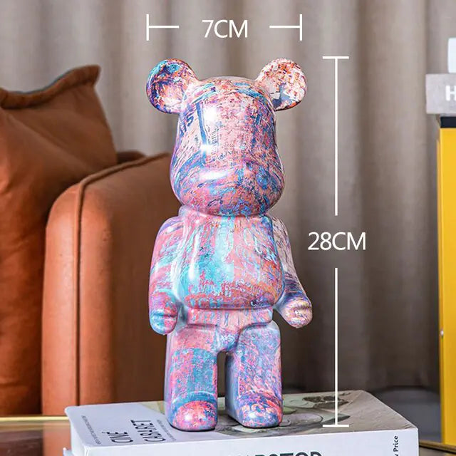 Jade Collectible Ceramic Bear Figurines