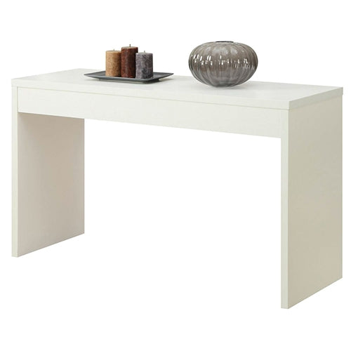 White Modern Entryway Console Table