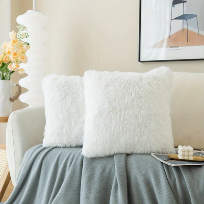 Faux Fur Throw Pillow Covers