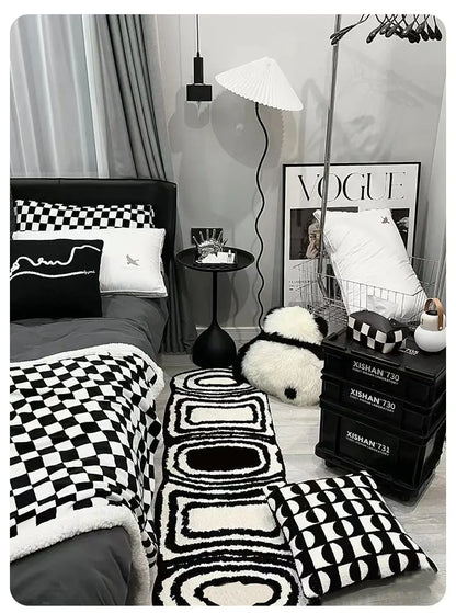 Black & White Runner Rug Series