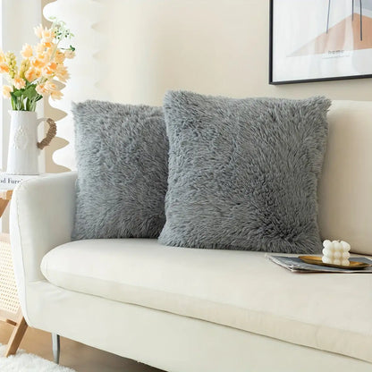 Faux Fur Throw Pillow Covers