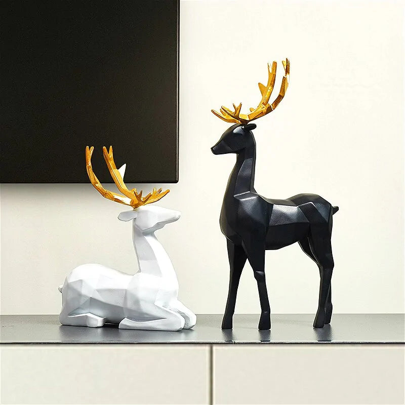 Resin Deer Sculptures