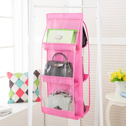 6 Pocket Hanging Handbag Organizer