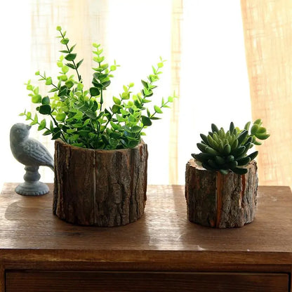 Tree Stump Planter Pot Vase