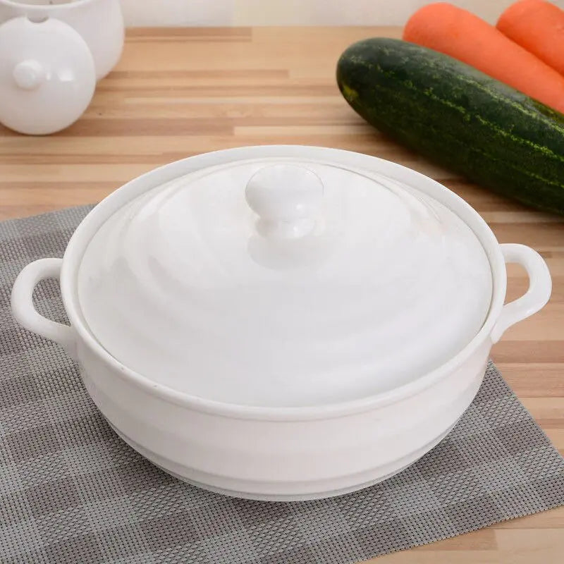 1.4L Ceramic Bowl with Lid