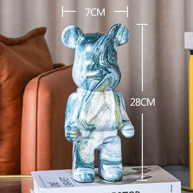 Jade Collectible Ceramic Bear Figurines