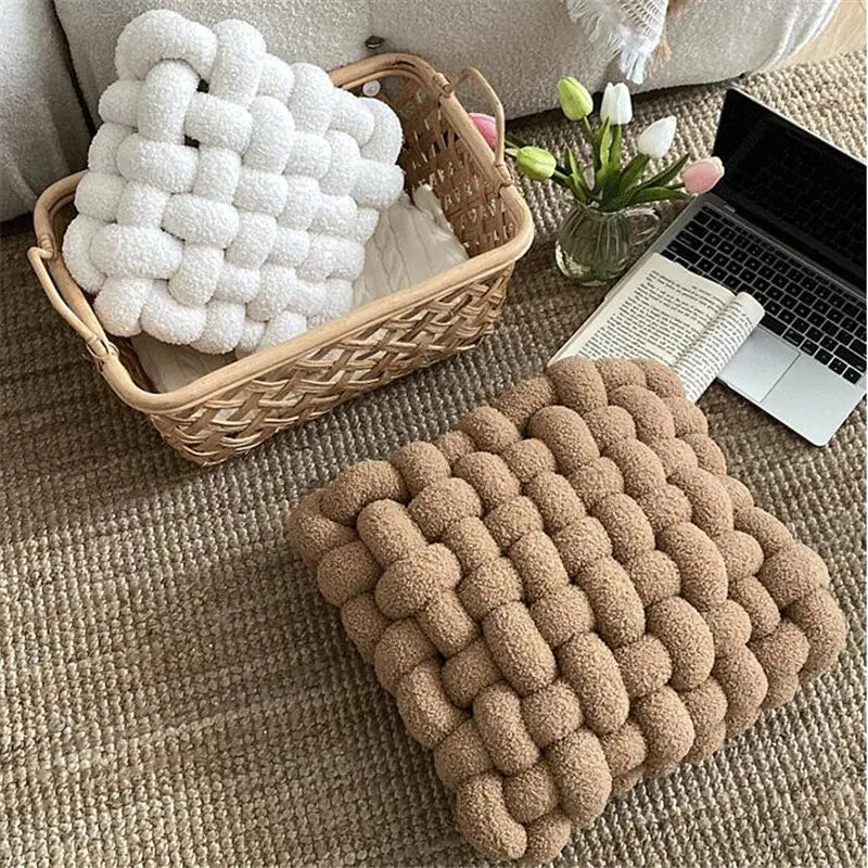 Square woven Knot Cushion