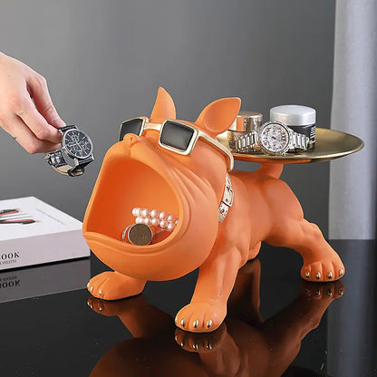 French Bulldog Holding Tray