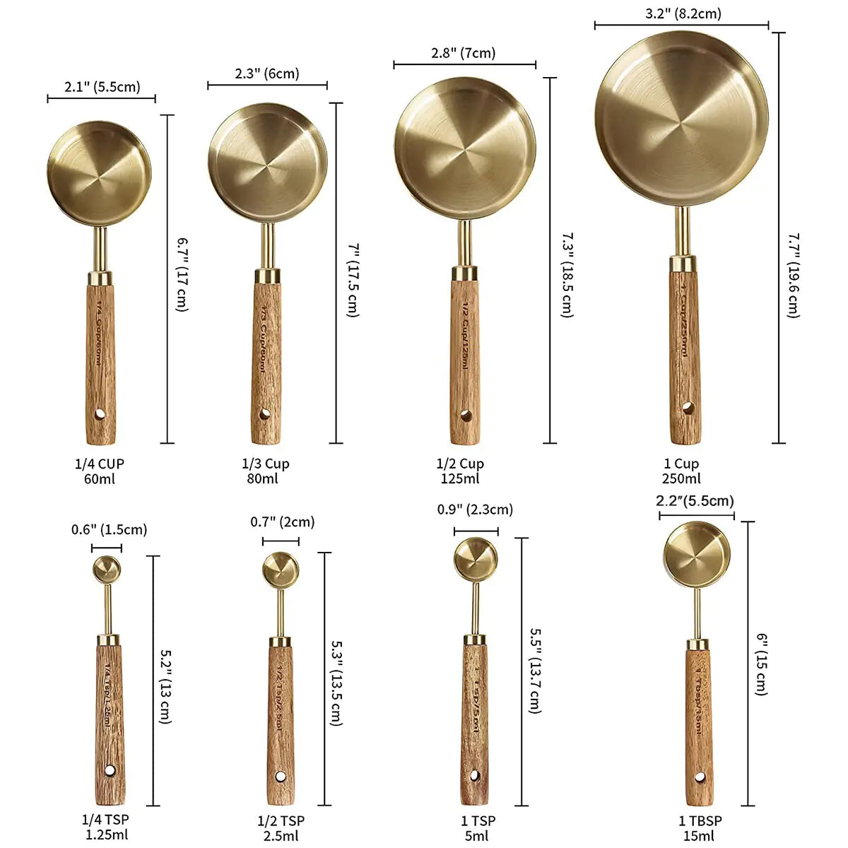 8-Piece Measure Cup and Spoon Set