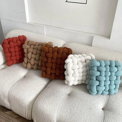 Square woven Knot Cushion