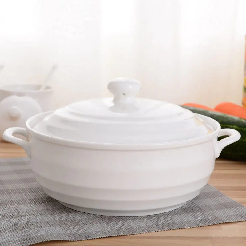 1.4L Ceramic Bowl with Lid