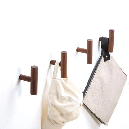 Wooden Coat Hook Key Holder