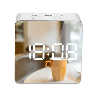 LED Mirror Alarm Clock