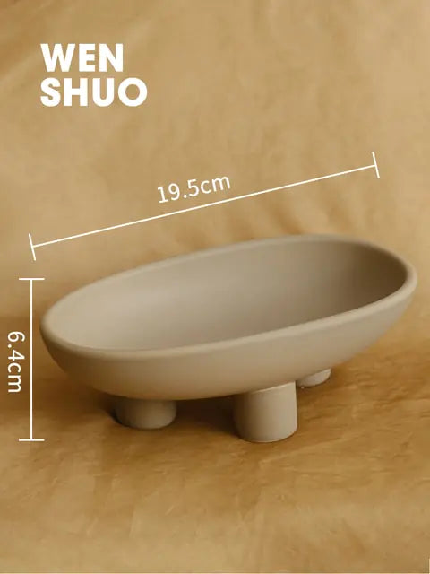 3-Legged Ceramic Key Dish