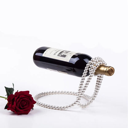 Pearl Necklace Wine Holder