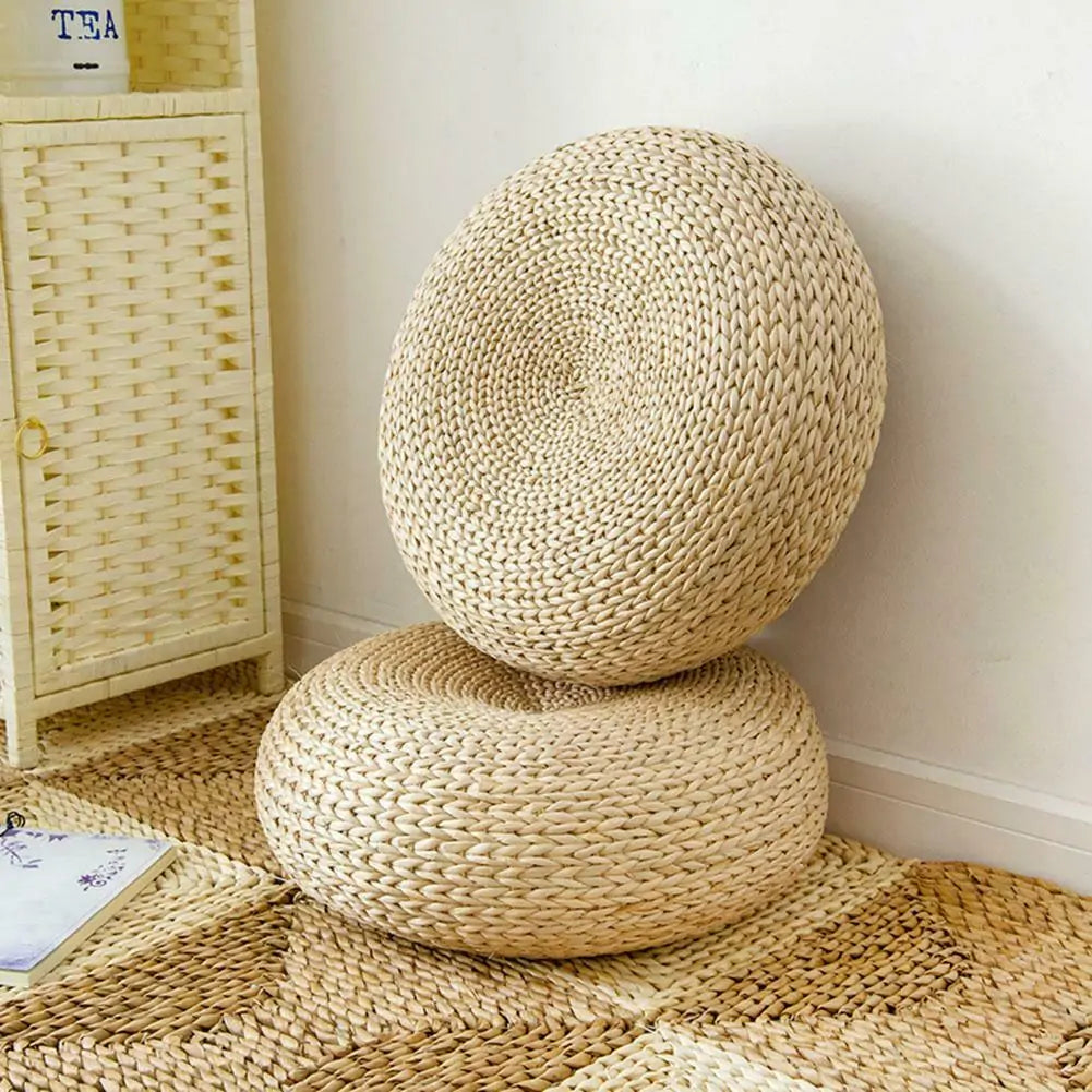 Straw Tatami Meditation Cushion