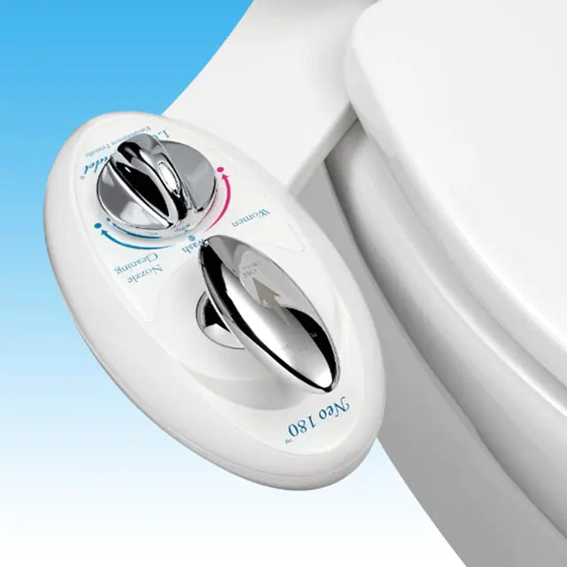 Dual-Nozzle Self-Cleaning Bidet Attachment