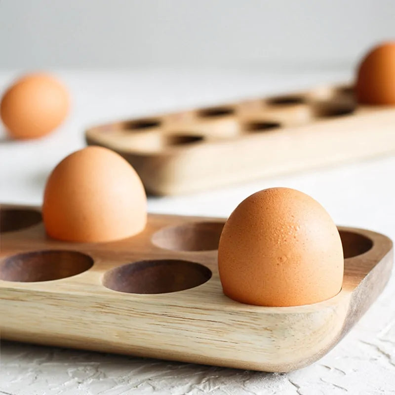 Japanese Style Wooden Egg Storage Box