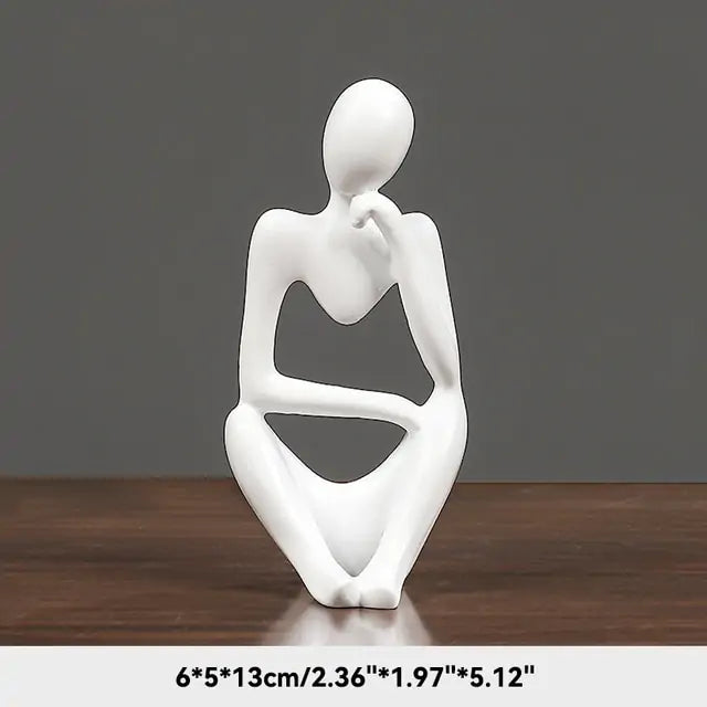 The Thinker Abstract Figurine