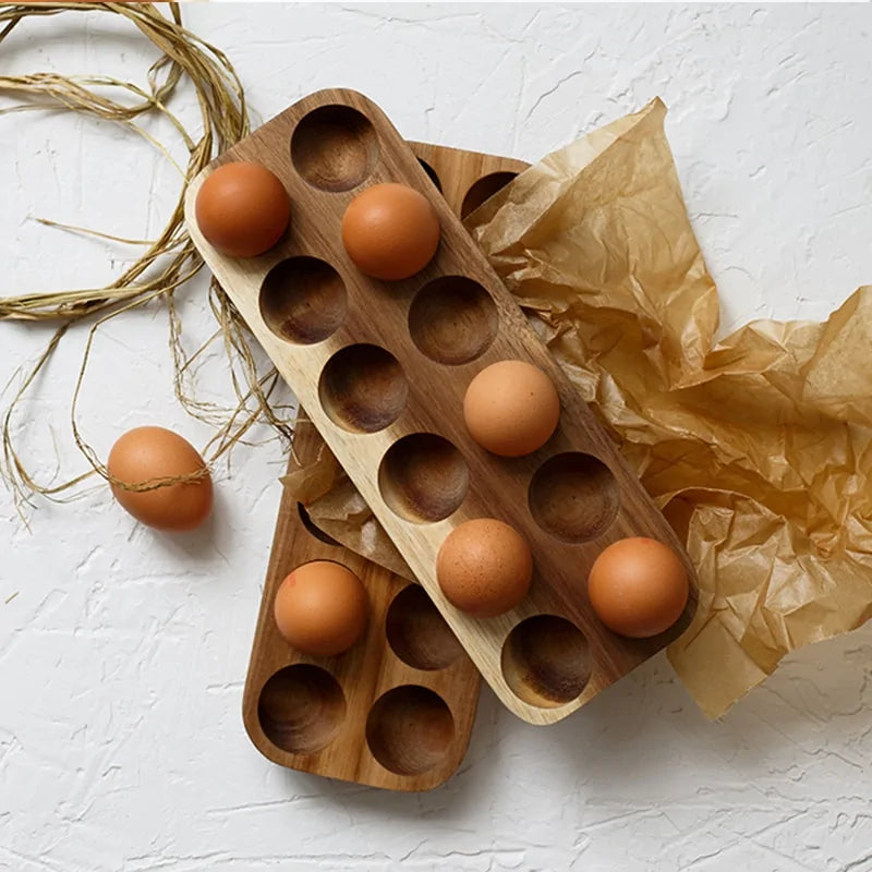 Japanese Style Wooden Egg Storage Box