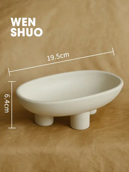 3-Legged Ceramic Key Dish