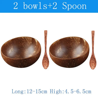 Natural Coconut Bowl Set