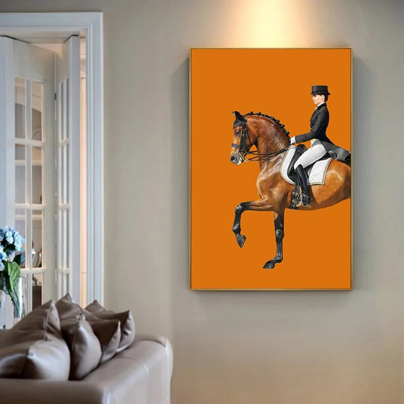 Woman Knight Canvas Art