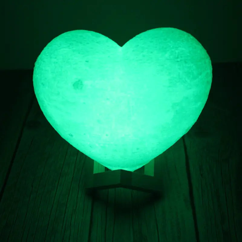 Heart-Shaped Moon Lamp