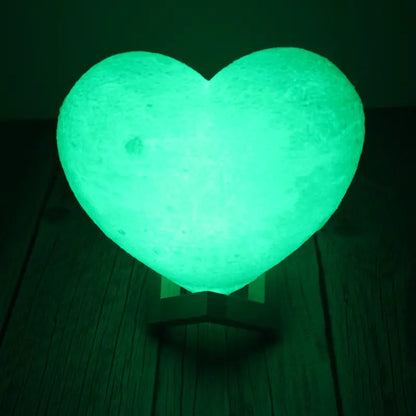 Heart-Shaped Moon Lamp