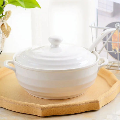 1.4L Ceramic Bowl with Lid