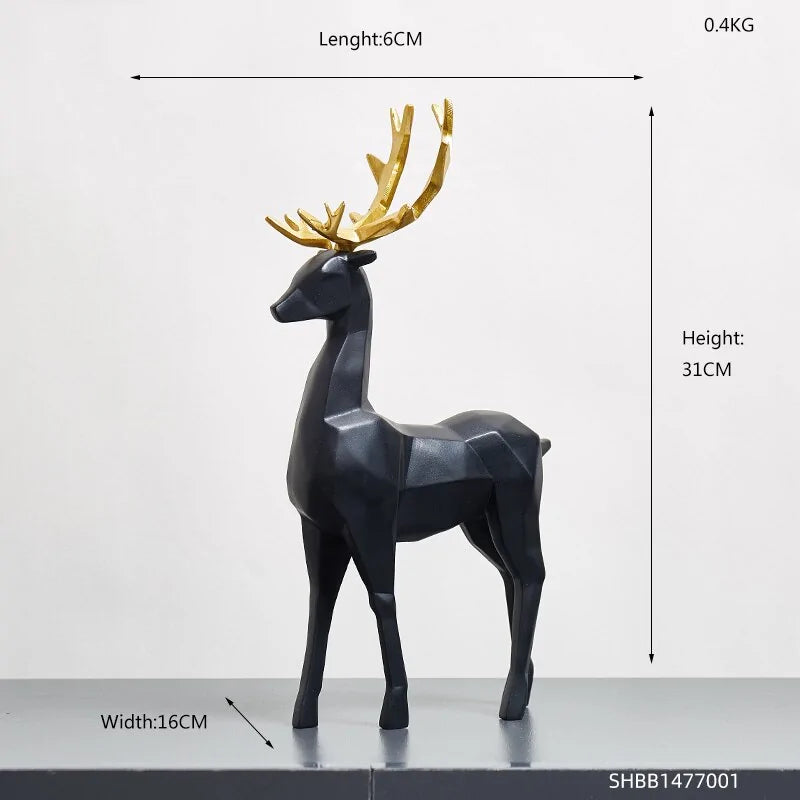 Resin Deer Sculptures