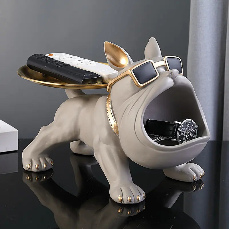 French Bulldog Holding Tray