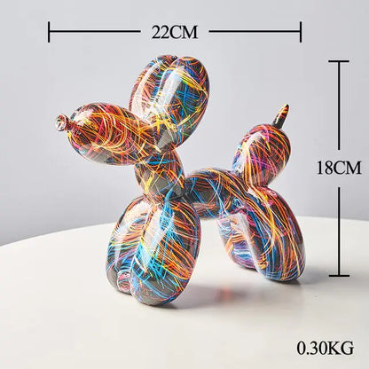 Resin Balloon Dog Statue