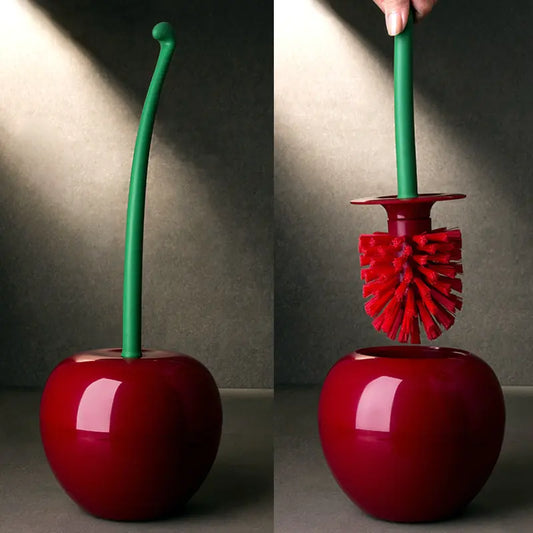 Cherry Toilet Brush & Holder