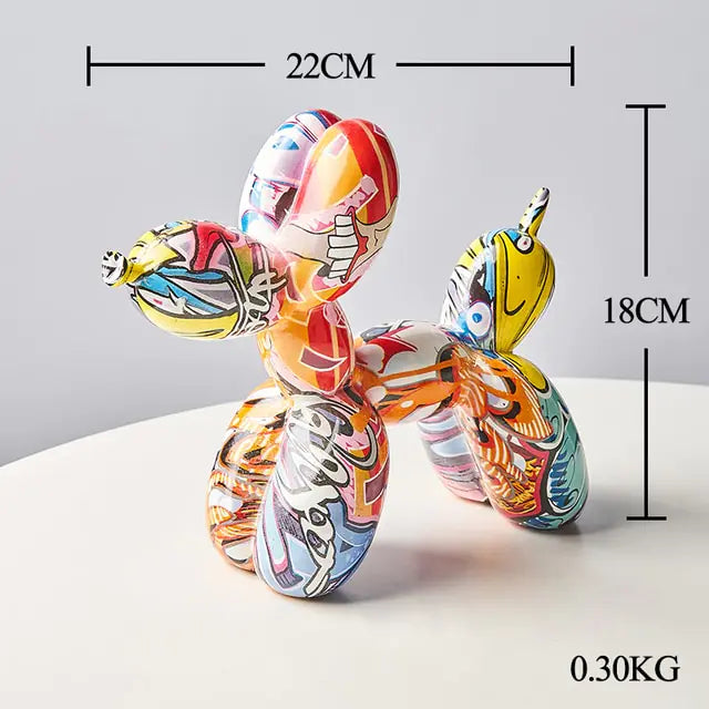 Resin Balloon Dog Statue