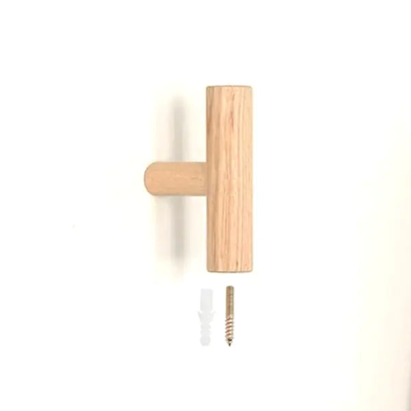 Wooden Coat Hook Key Holder