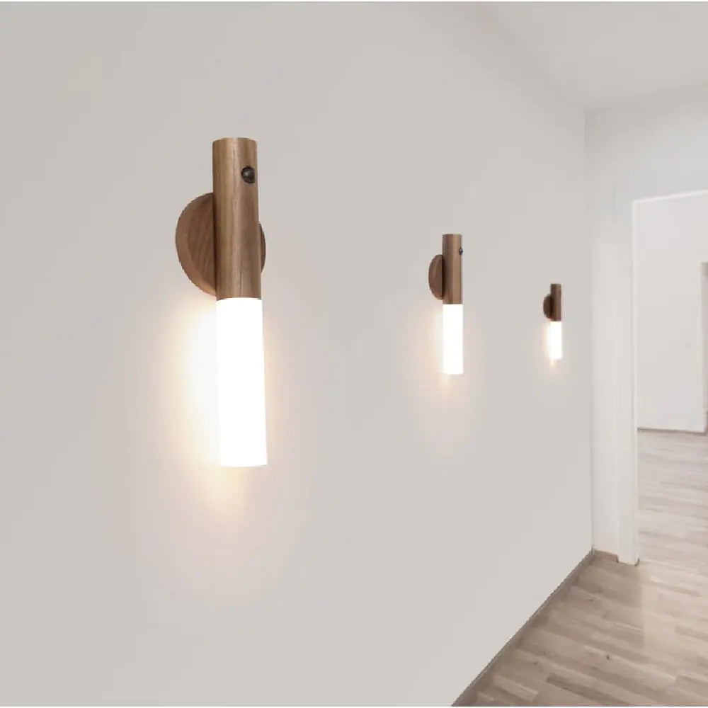 LED Wooden Night Light Wall Lamp