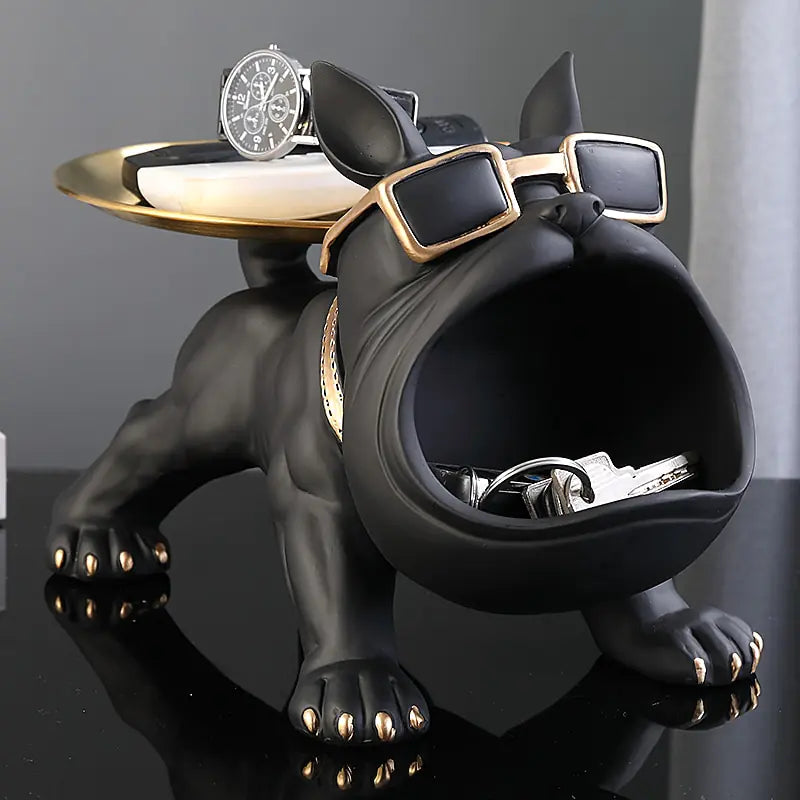 French Bulldog Holding Tray