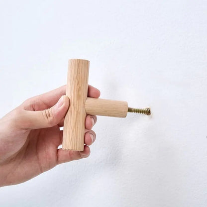 Wooden Coat Hook Key Holder