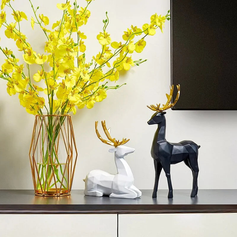 Resin Deer Sculptures