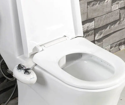 Dual-Nozzle Self-Cleaning Bidet Attachment