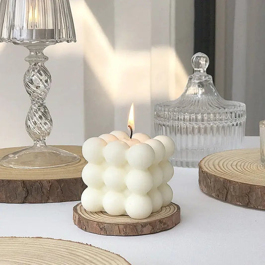 Cube Bubble Candle