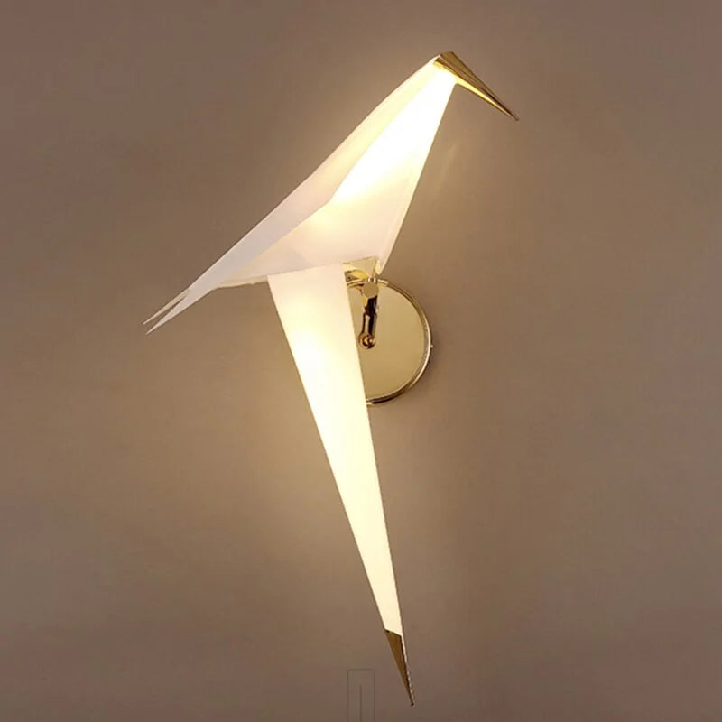 Origami Paper Crane Wall Lamp