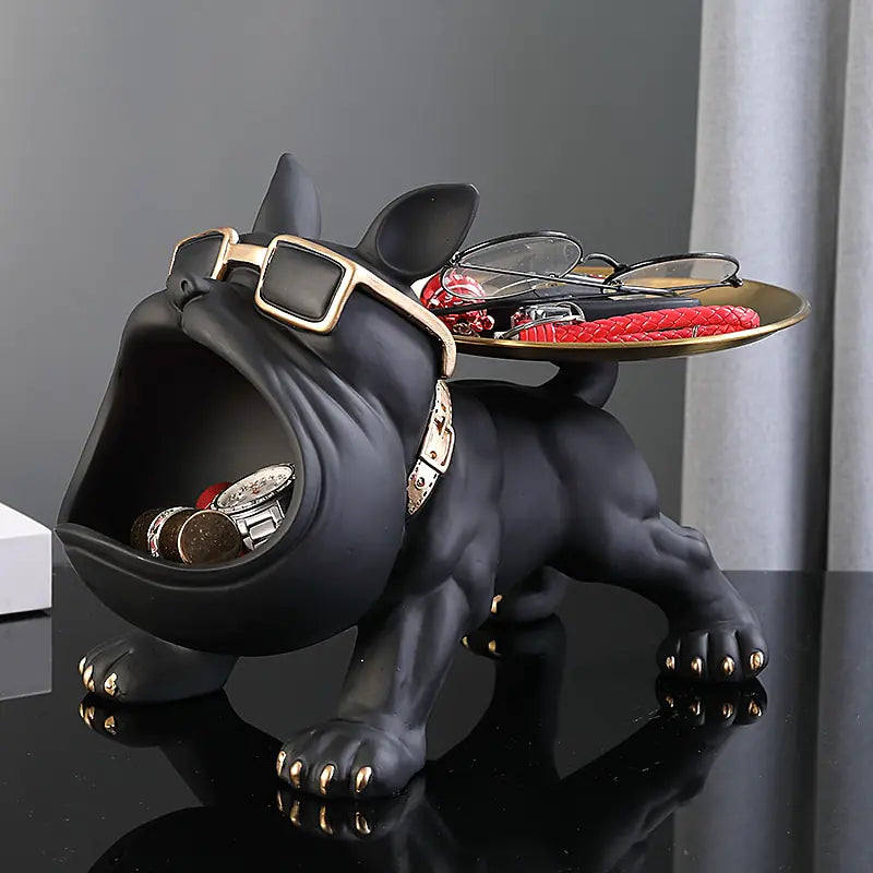 French Bulldog Holding Tray