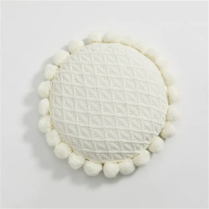 Round Knitted Cushion