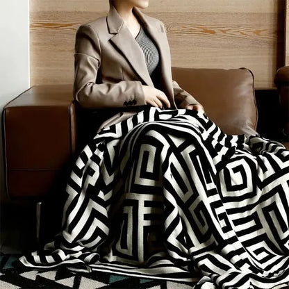 Geometric Throw Blanket